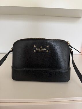 Kate Spade Black Crossbody Pebbled Leather Bag